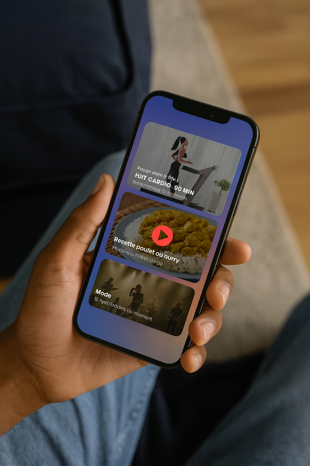 Expérience B-Zone — aperçu du flux et des interactions